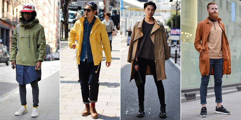 Anorak street style men 2015