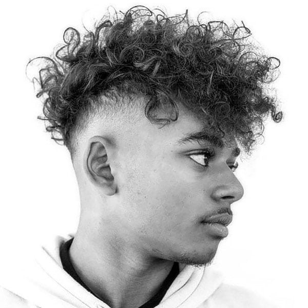 Curly Mohawk Fade 1