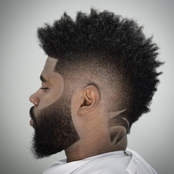 Afro Mohawk Fade