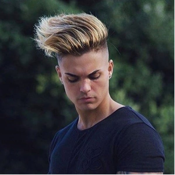 Blonde Mohawk Fade