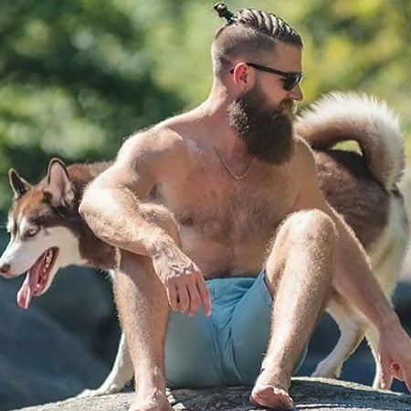 Man Braid with Beard