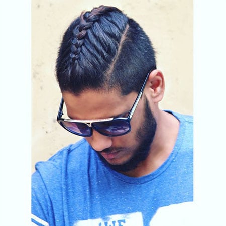 Short Hair with Man Braid