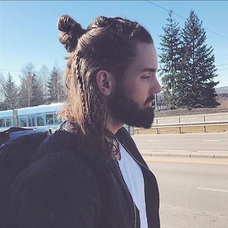 Man Braid and Bun