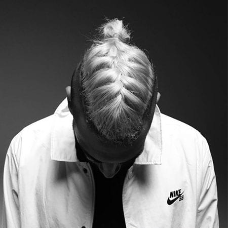 Man Braid with Mini Bun