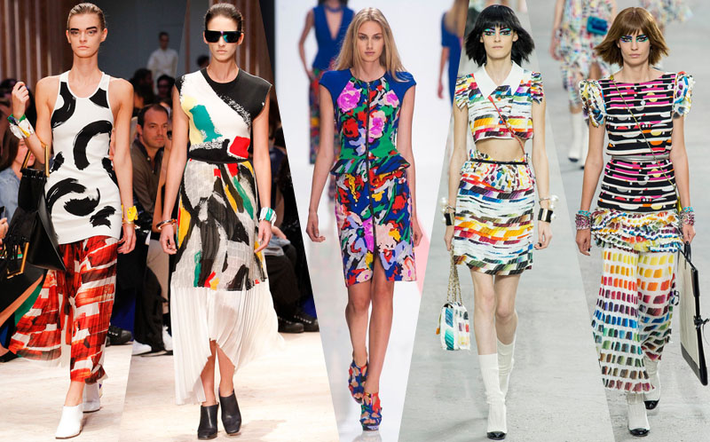 art prints runway street style trend 2014