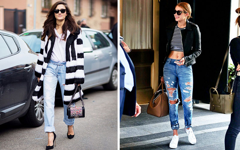 monochrome with denim trend 2015