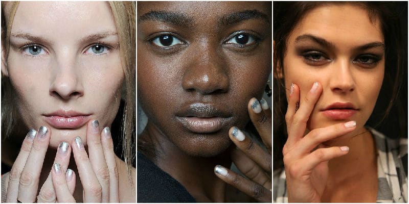 silver point nails beauty trends 2015