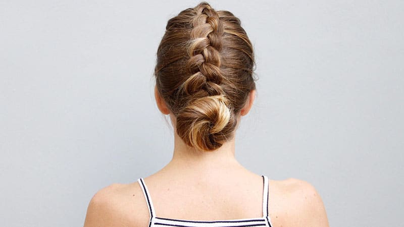 Dutch Braid Bun