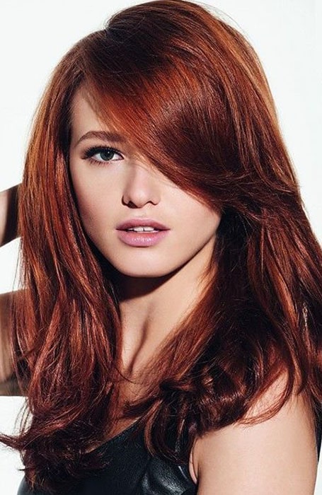 Dark Brown Red Hair Color