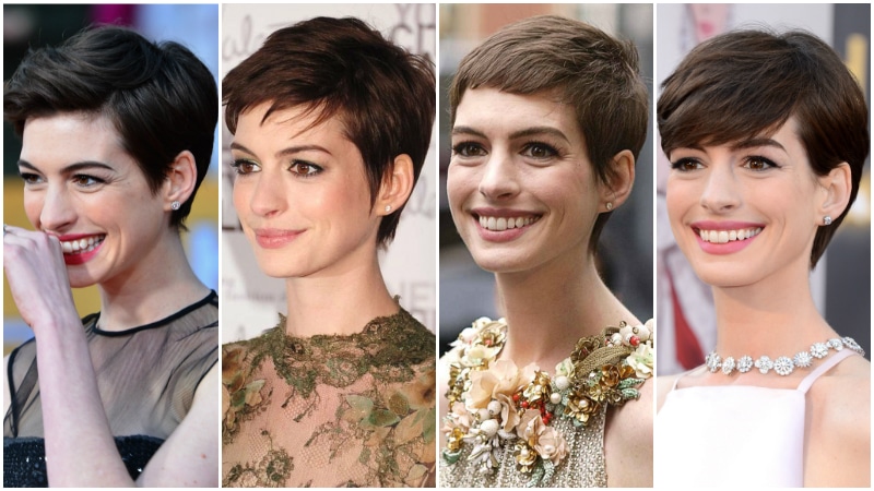 Anne Hathaway Pixie Cut