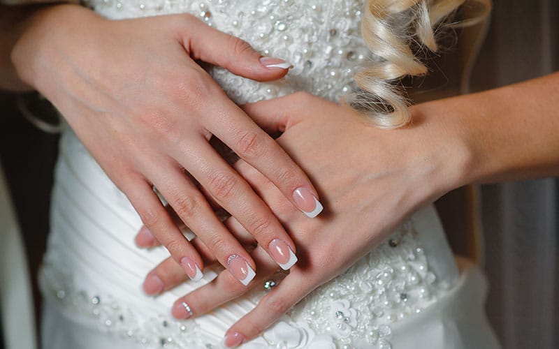 Wedding Acrylic Nails